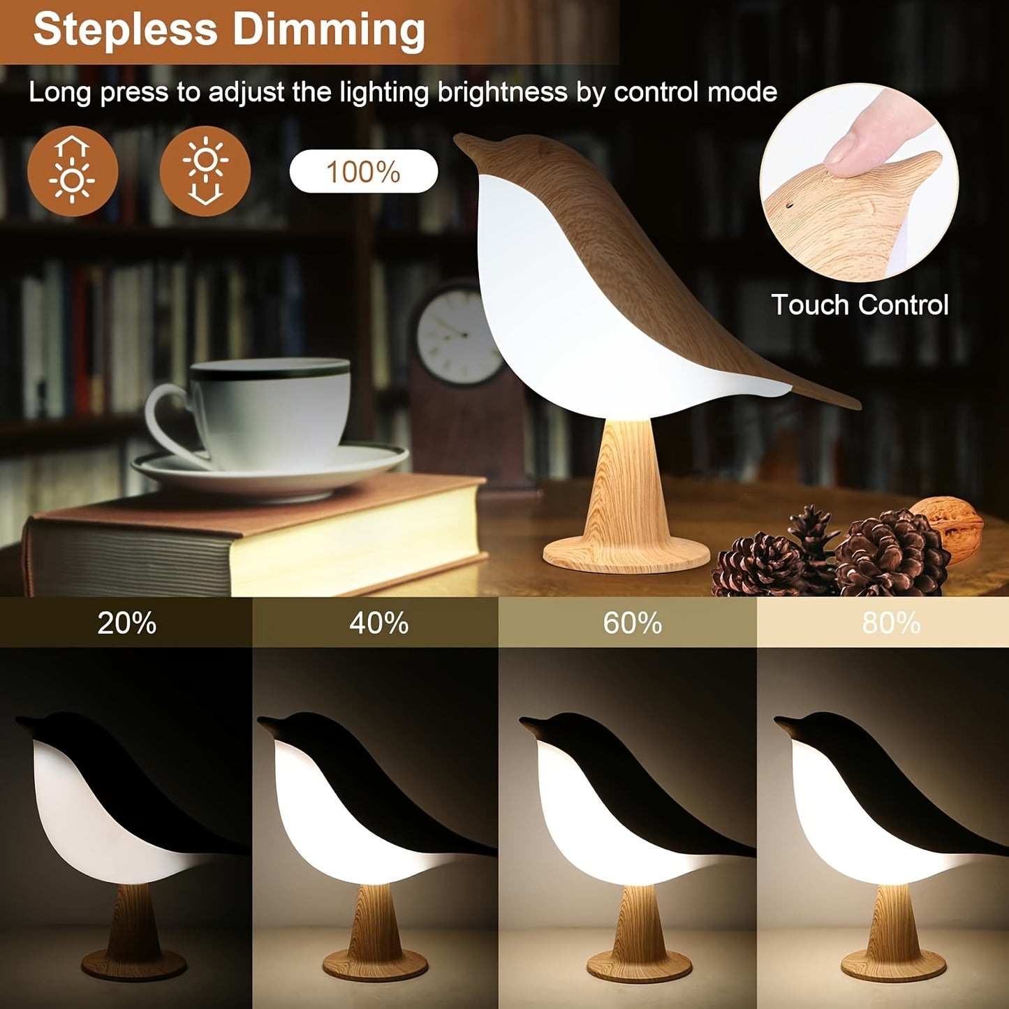 Dimmable Bird table Lamp