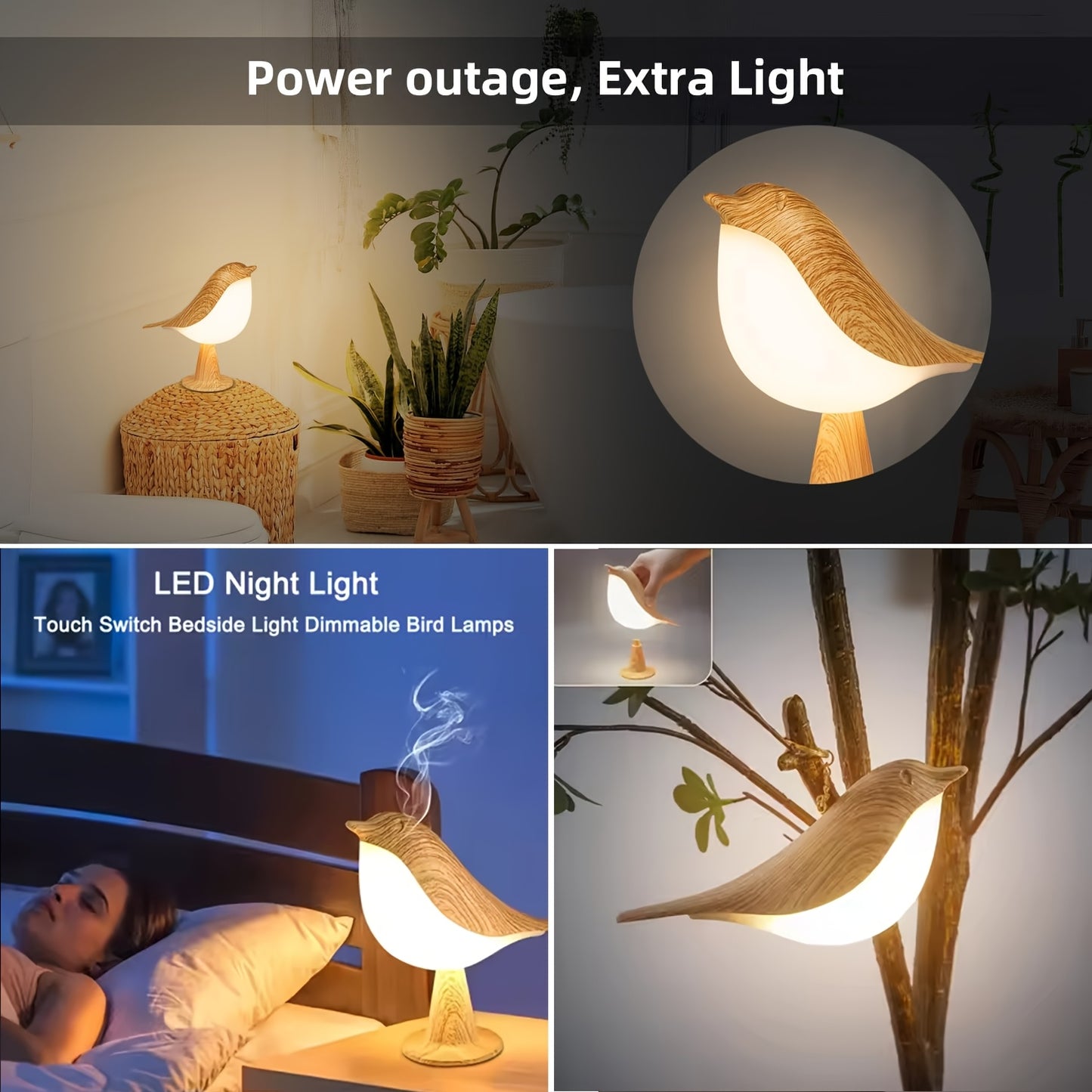 Dimmable Bird table Lamp