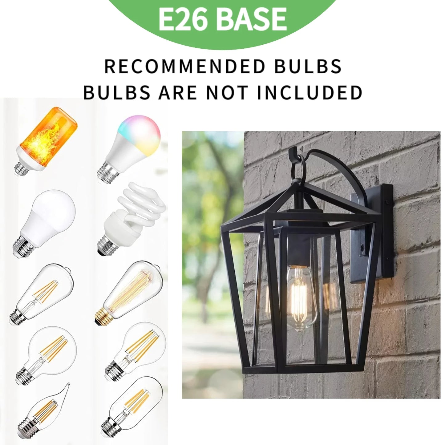 Outdoor Wall Light Fixtures, Exterior Waterproof Lanterns