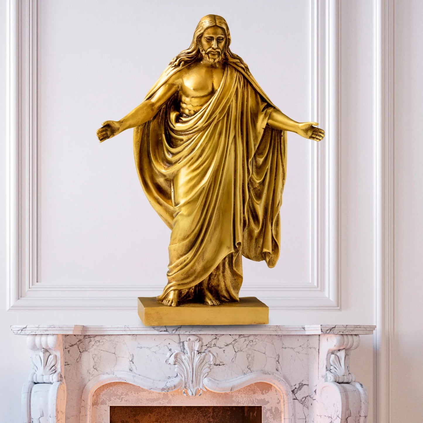 12.2" Jesus Bronze Sculpture Christ.