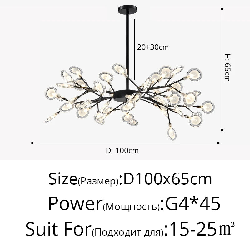 Modern Nordic gorgeous LED chandelier