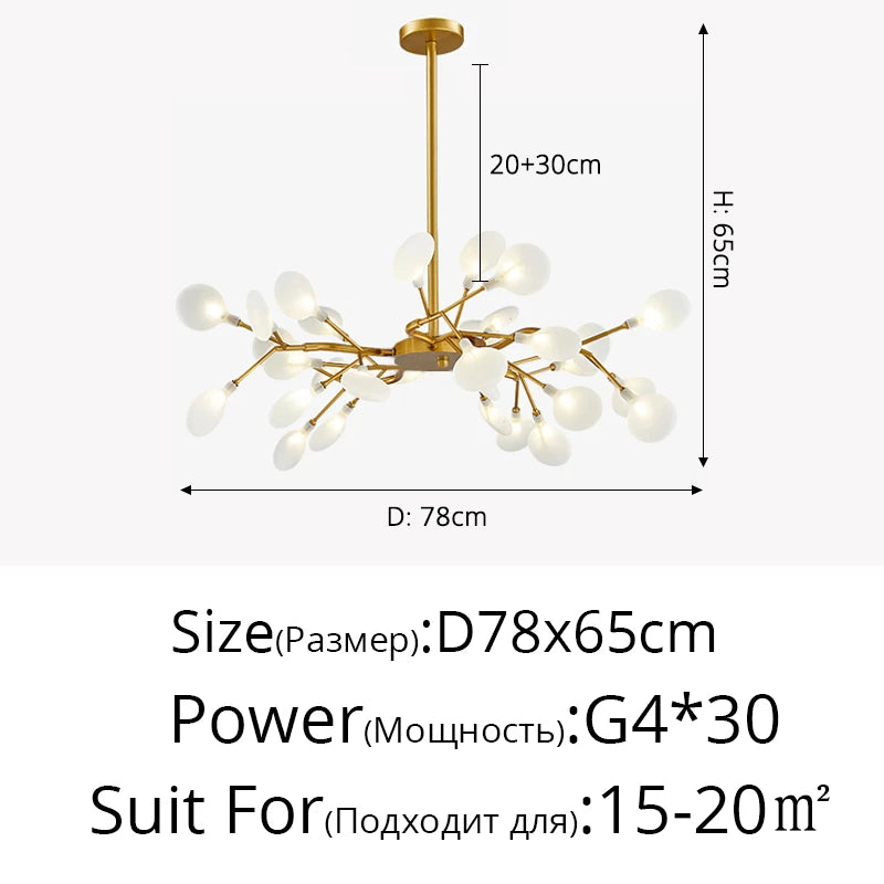 Modern Nordic gorgeous LED chandelier