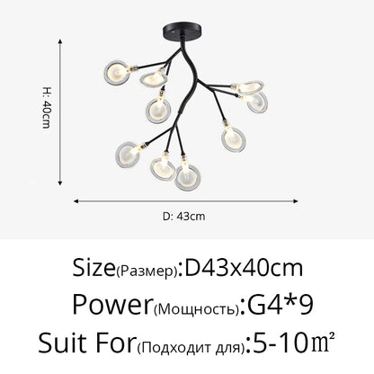 Modern Nordic gorgeous LED chandelier