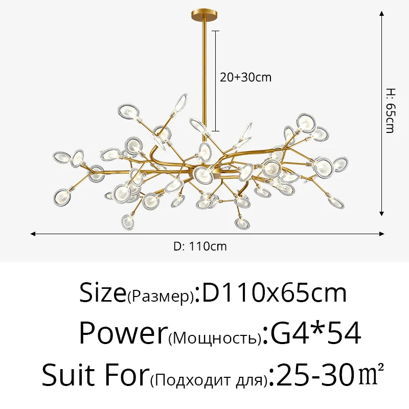 Modern Nordic gorgeous LED chandelier