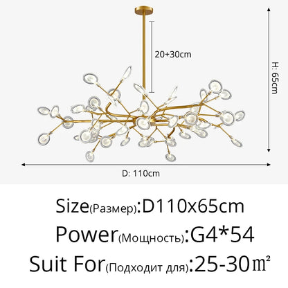 Modern Nordic gorgeous LED chandelier