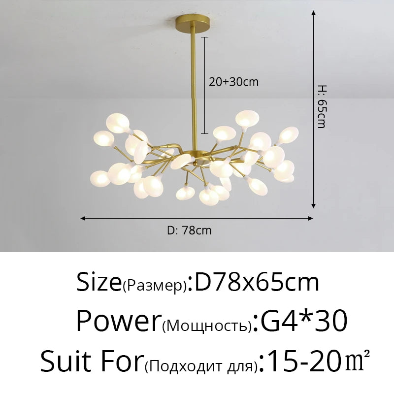 Modern Nordic gorgeous LED chandelier