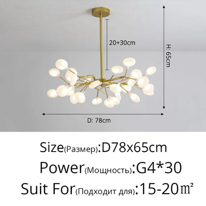 Modern Nordic gorgeous LED chandelier