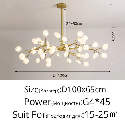 Modern Nordic gorgeous LED chandelier