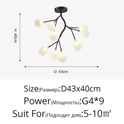 Modern Nordic gorgeous LED chandelier