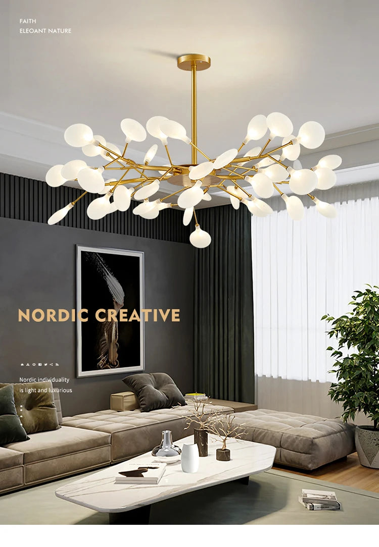 Modern Nordic gorgeous LED chandelier