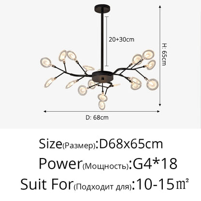 Modern Nordic gorgeous LED chandelier