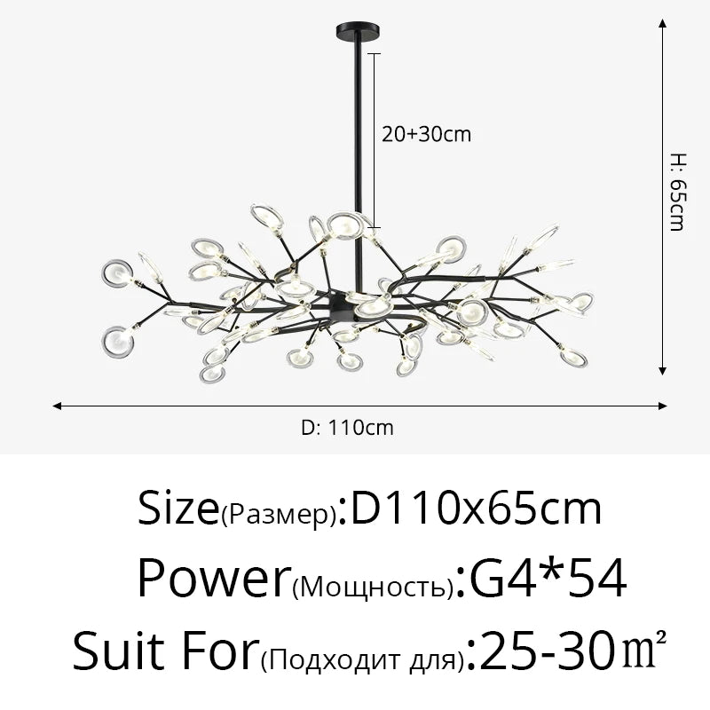 Modern Nordic gorgeous LED chandelier