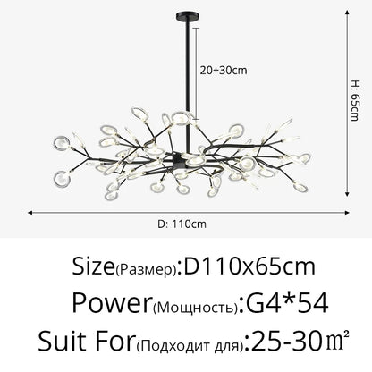 Modern Nordic gorgeous LED chandelier