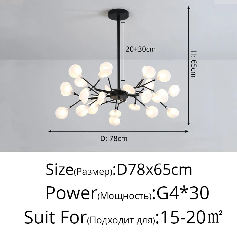 Modern Nordic gorgeous LED chandelier