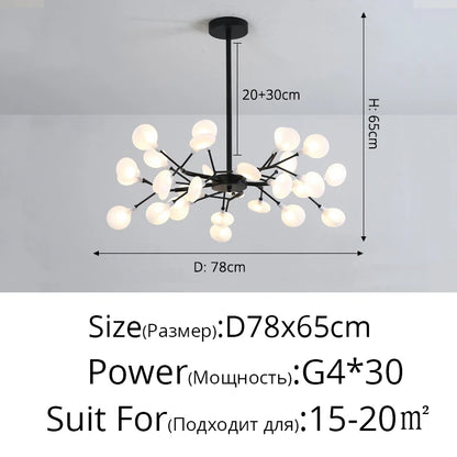 Modern Nordic gorgeous LED chandelier