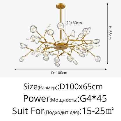 Modern Nordic gorgeous LED chandelier