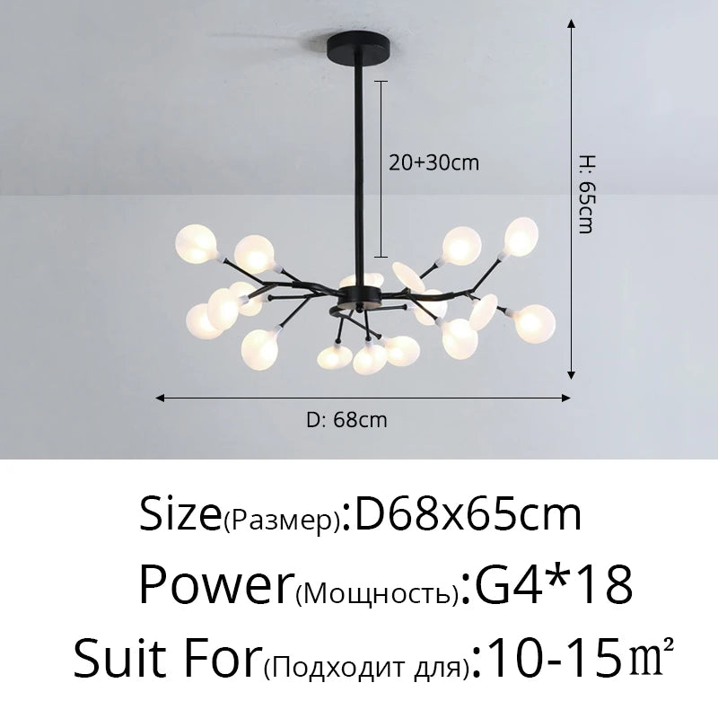 Modern Nordic gorgeous LED chandelier