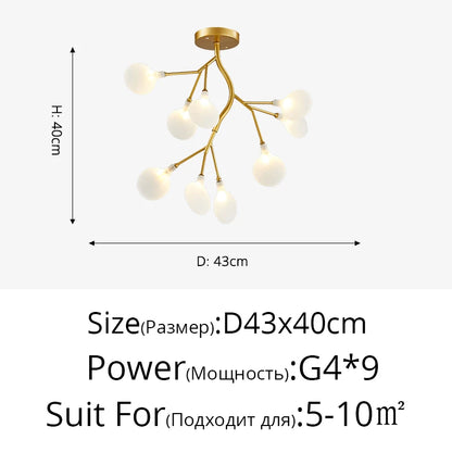 Modern Nordic gorgeous LED chandelier