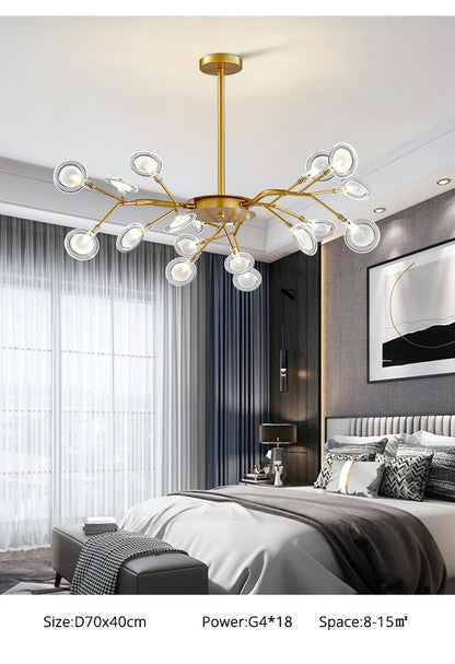 Modern Nordic gorgeous LED chandelier