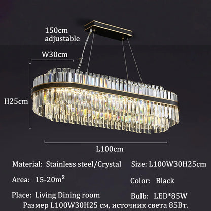 Modern Luxury LED Crystal Chandeliers