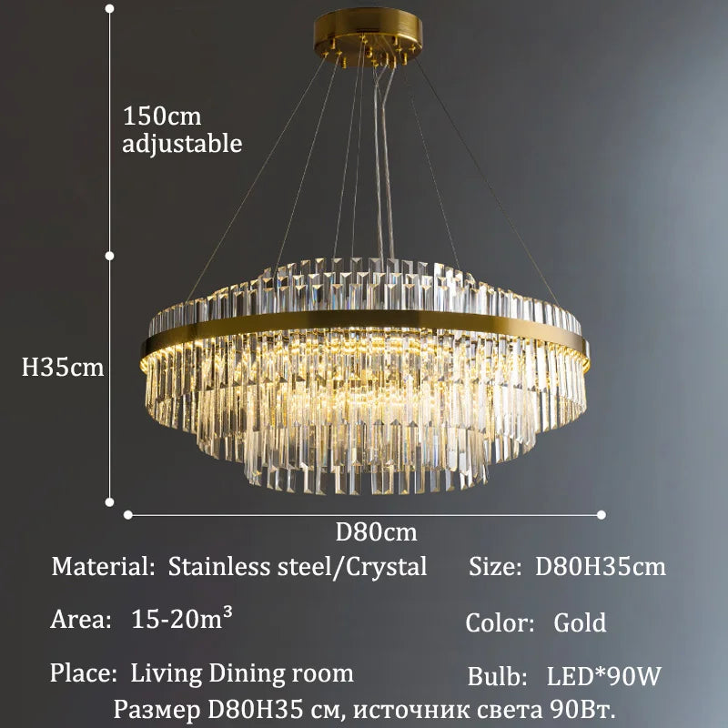 Modern Luxury LED Crystal Chandeliers