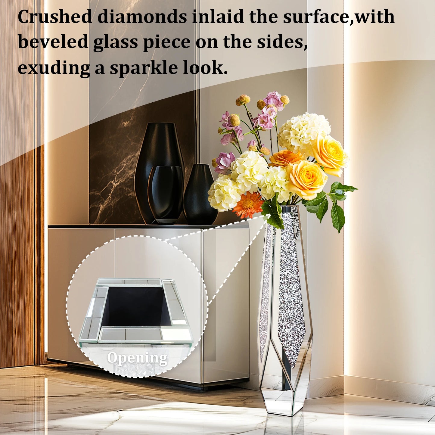 Tall Floor Mirror Vase.