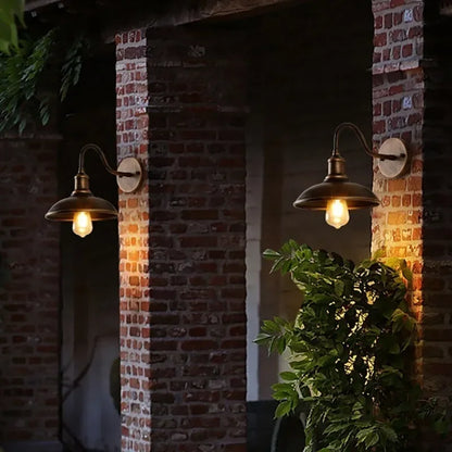 Retro Waterproof LED Wall Lamp Outdoor Courtyard Villa Garden