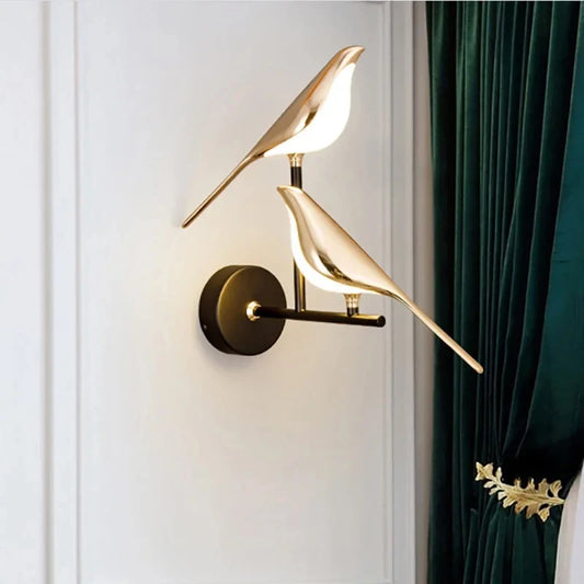 Golden Bird Wall Lamp