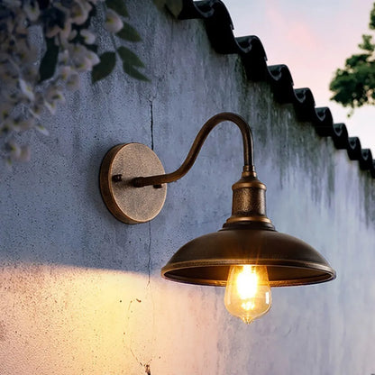 Retro Waterproof LED Wall Lamp Outdoor Courtyard Villa Garden