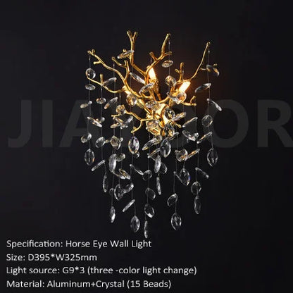 Modern Luxury Crystal Wall Lamp