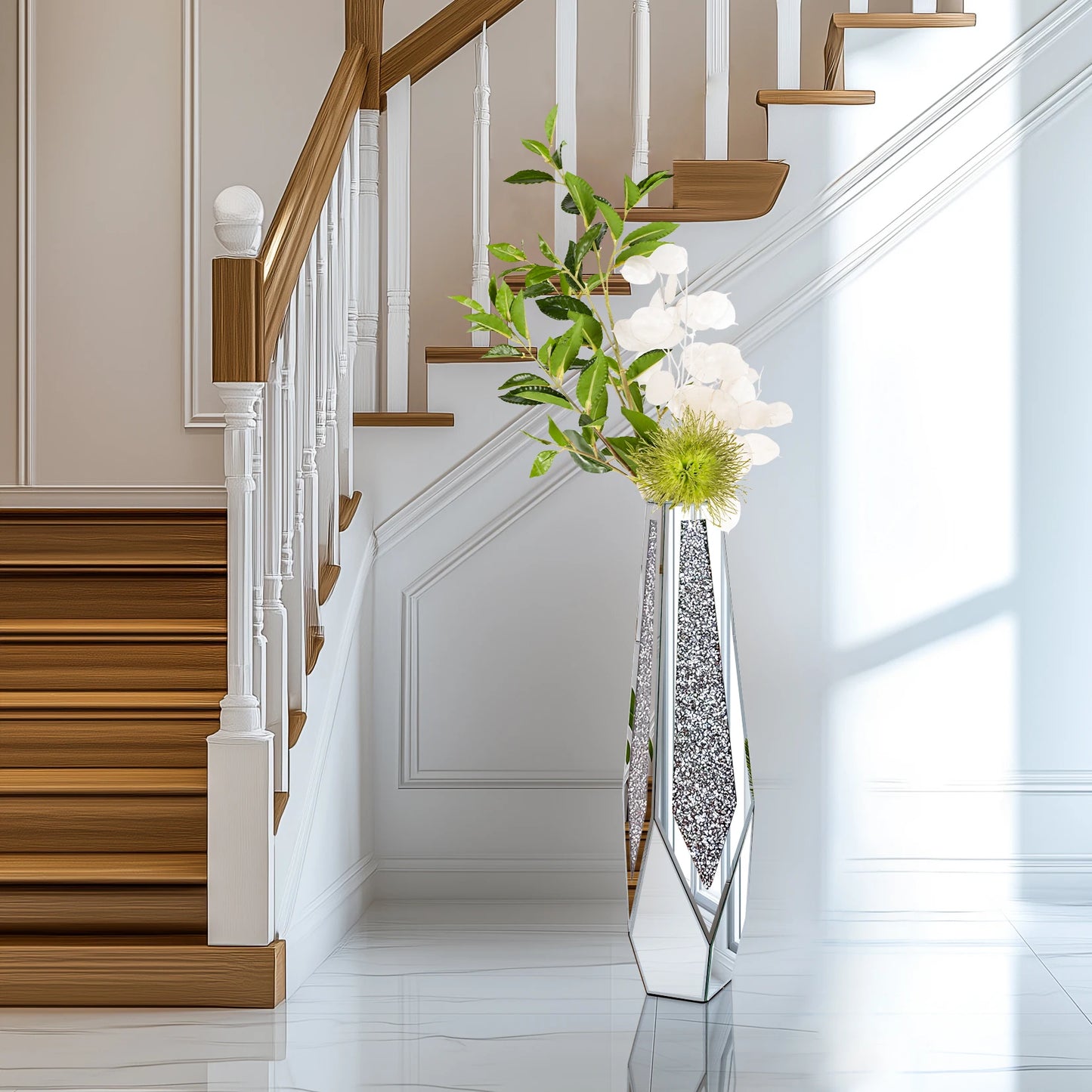 Tall Floor Mirror Vase.
