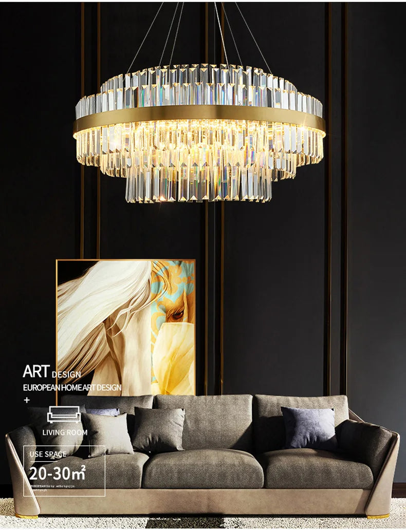 Modern Luxury LED Crystal Chandeliers