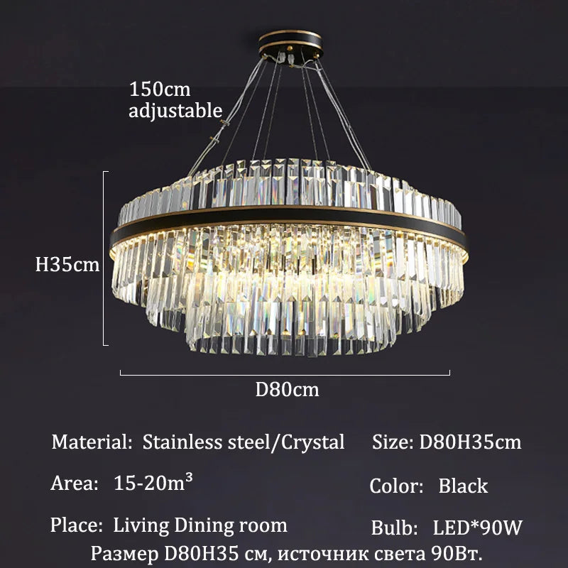Modern Luxury LED Crystal Chandeliers
