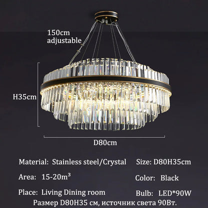 Modern Luxury LED Crystal Chandeliers