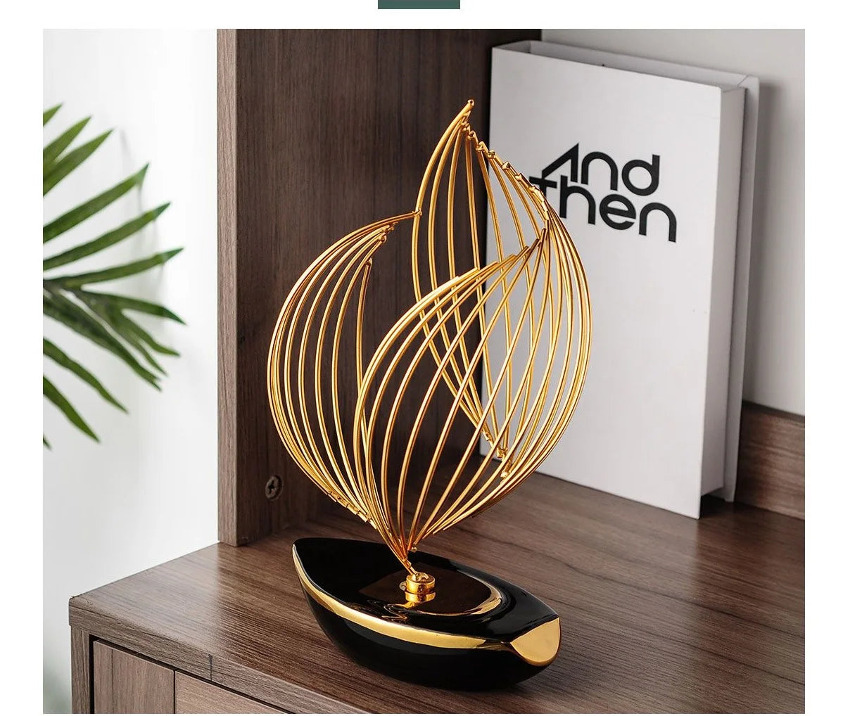 Abstract Ceramic Metal Sculpture-Home Decor