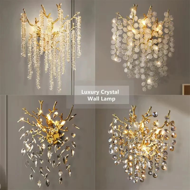 Modern Luxury Crystal Wall Lamp
