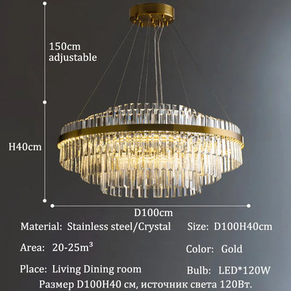 Modern Luxury LED Crystal Chandeliers
