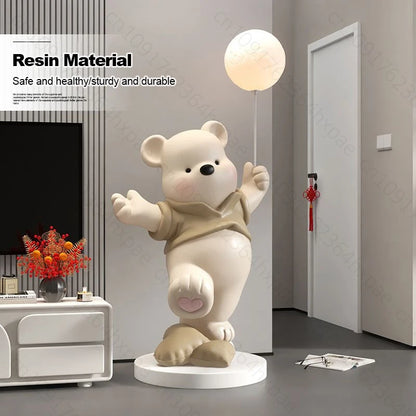 Luxury Resin Cartoon Bear Figurine