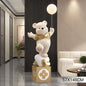 Luxury Resin Cartoon Bear Figurine