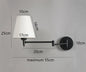 Foldable and rotatable wall lamp