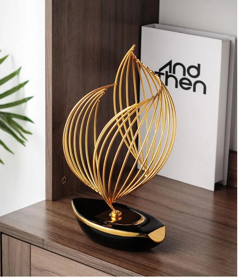 Abstract Ceramic Metal Sculpture-Home Decor