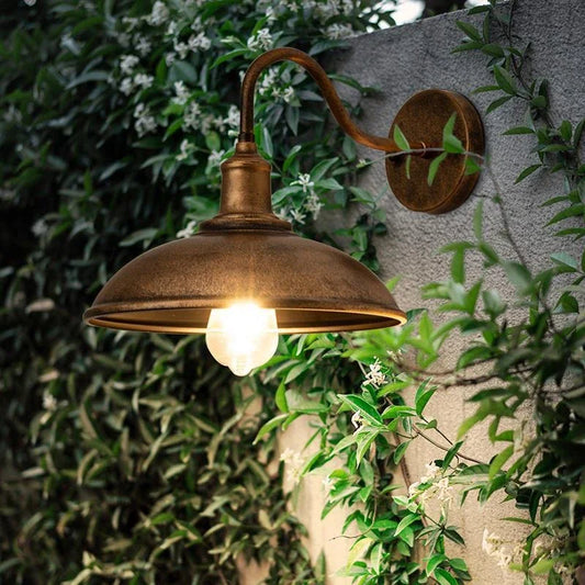 Retro Waterproof LED Wall Lamp Outdoor Courtyard Villa Garden