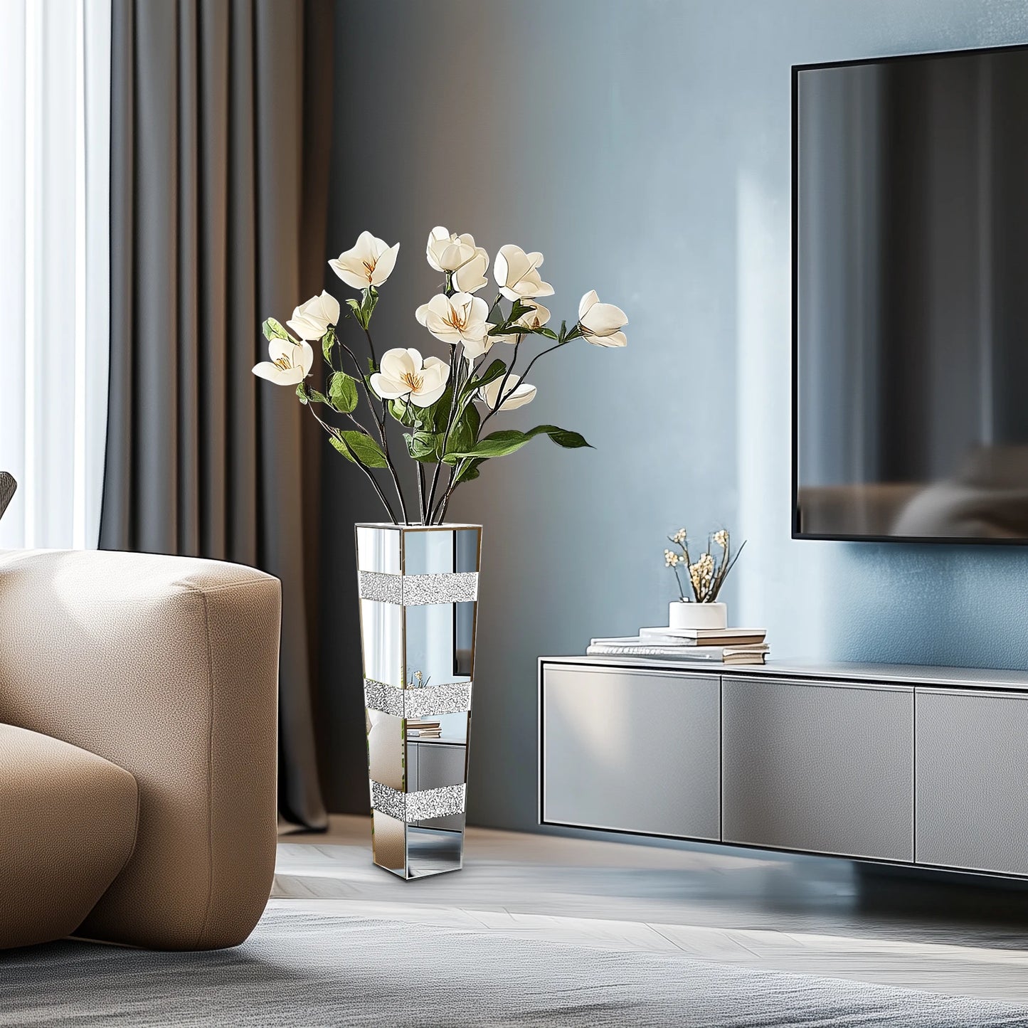 Tall Floor Mirror Vase.