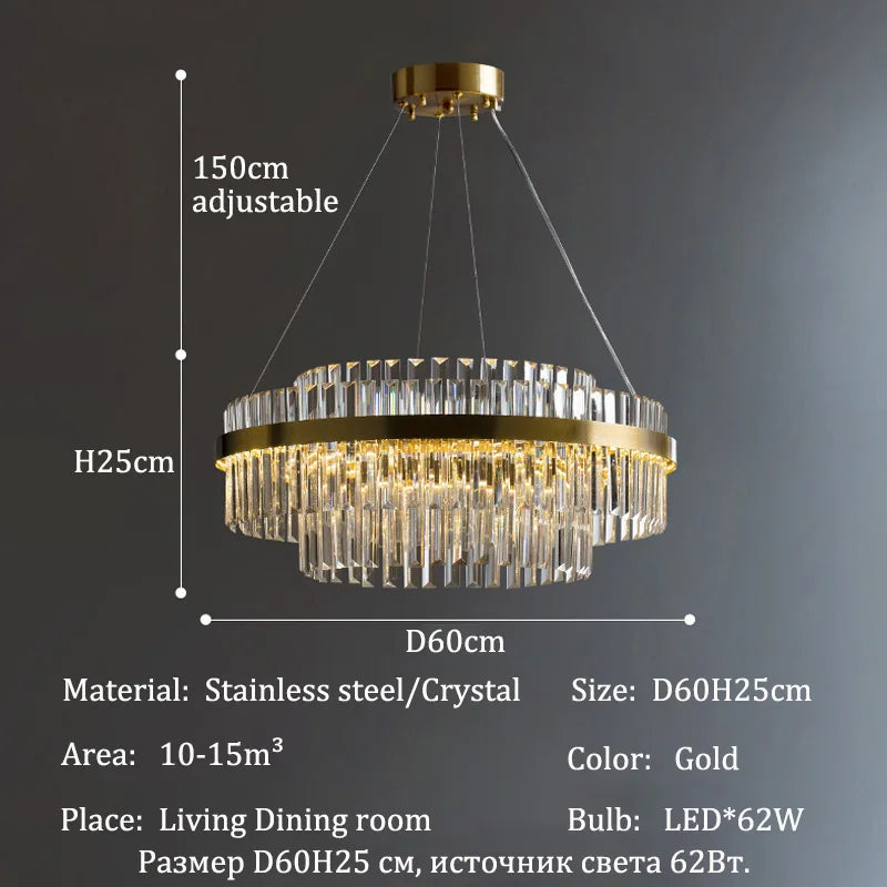 Modern Luxury LED Crystal Chandeliers