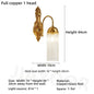 Living Room Full Copper Crystal-Wall Lamp European