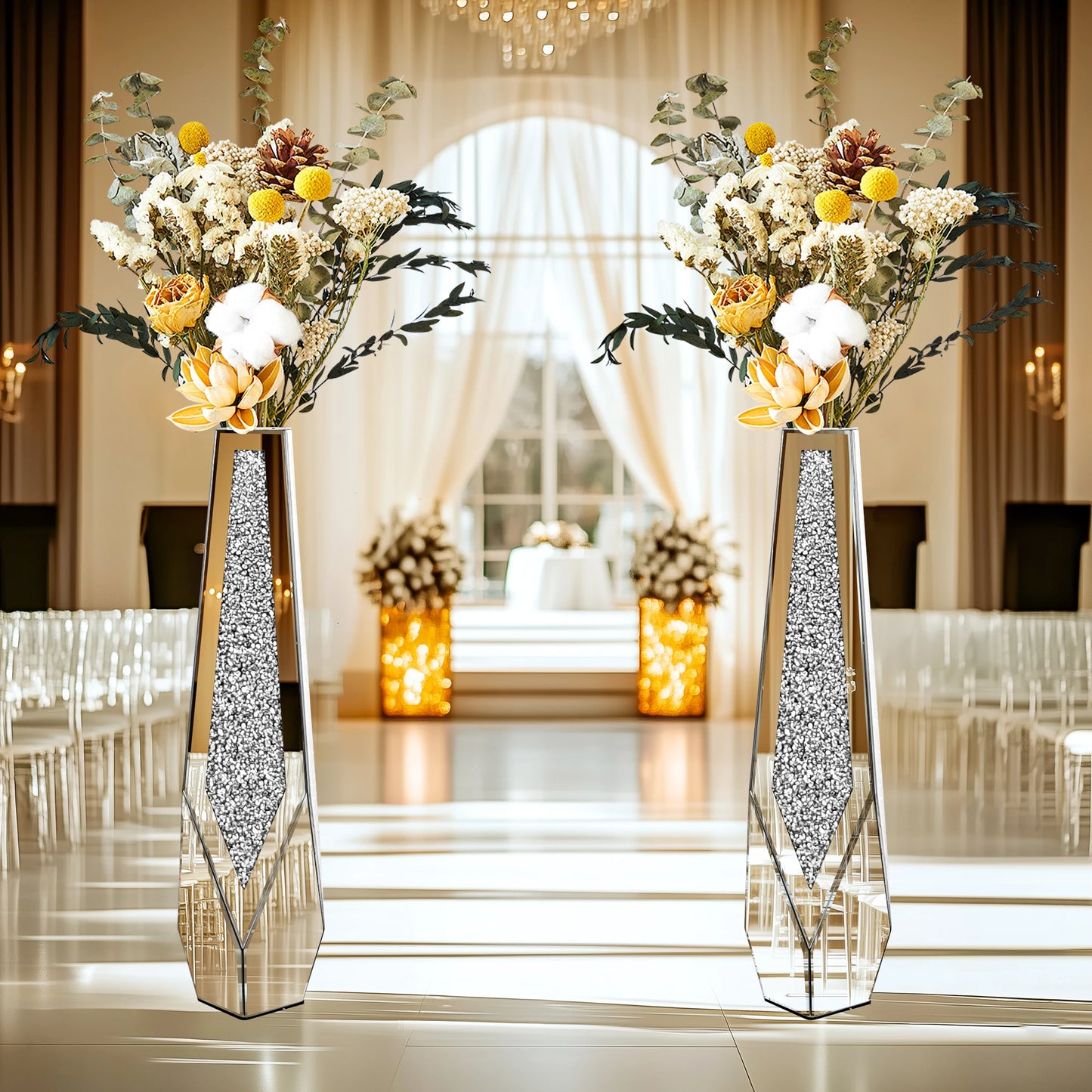 Tall Floor Mirror Vase.