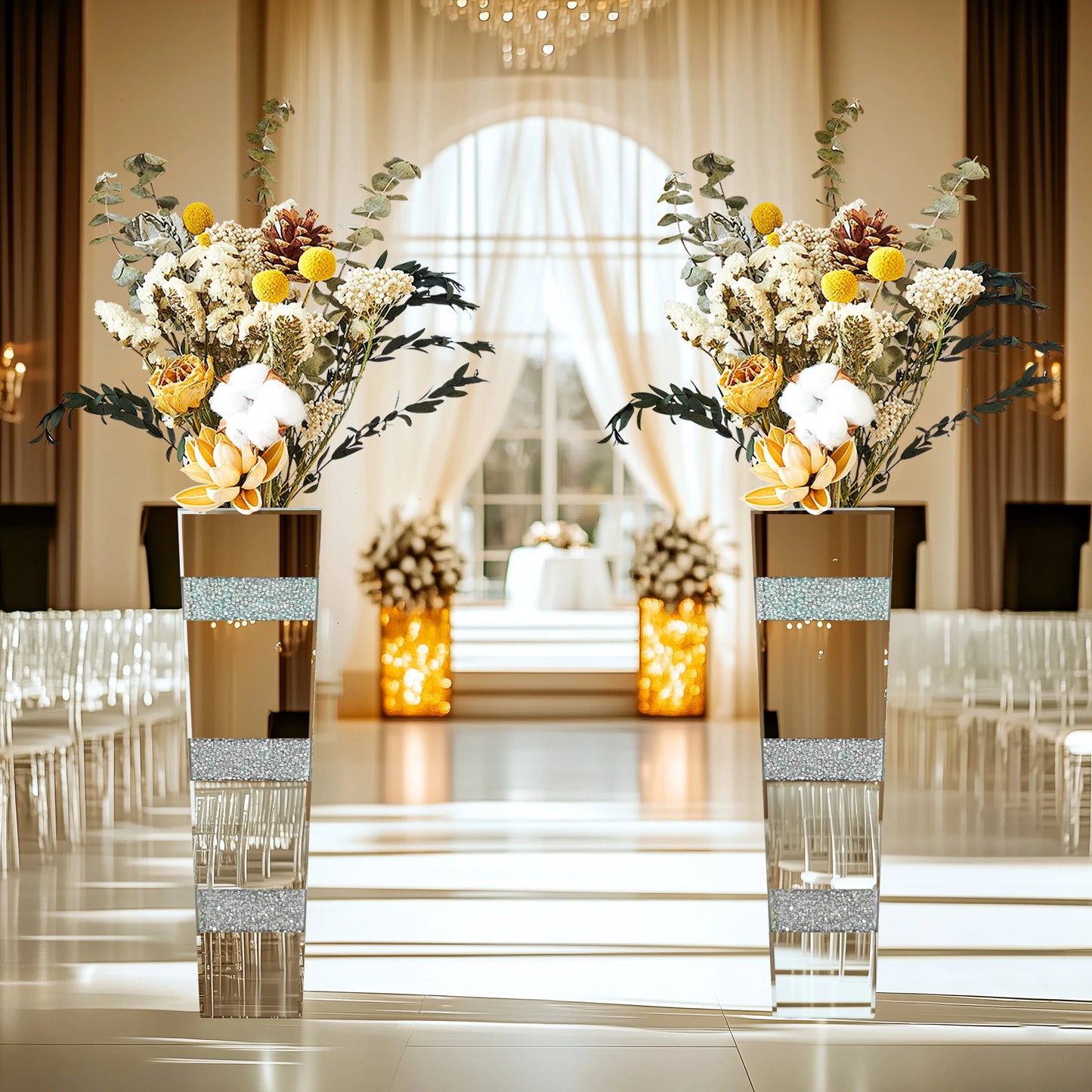 Tall Floor Mirror Vase.