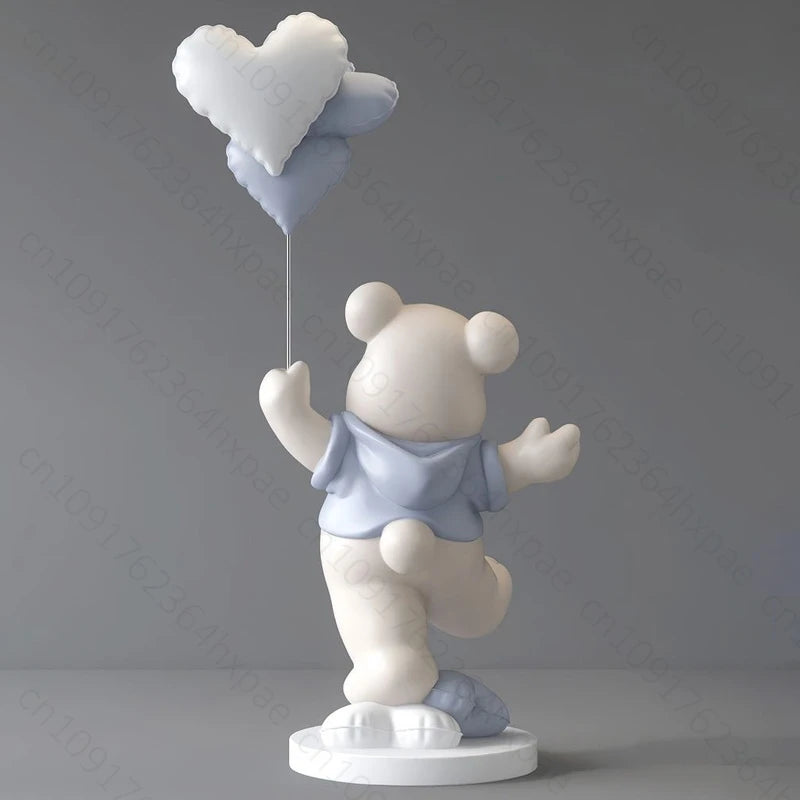 Luxury Resin Cartoon Bear Figurine