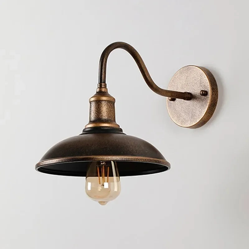 Retro Waterproof LED Wall Lamp Outdoor Courtyard Villa Garden