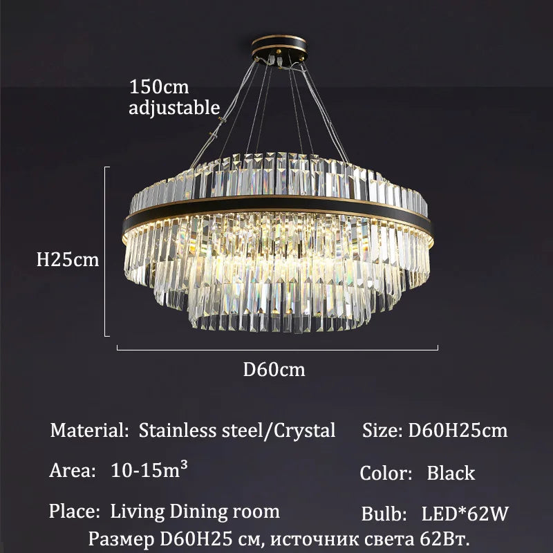 Modern Luxury LED Crystal Chandeliers